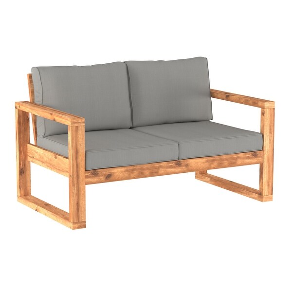 Middlebrook Hudson Acacia Frame Love Seat