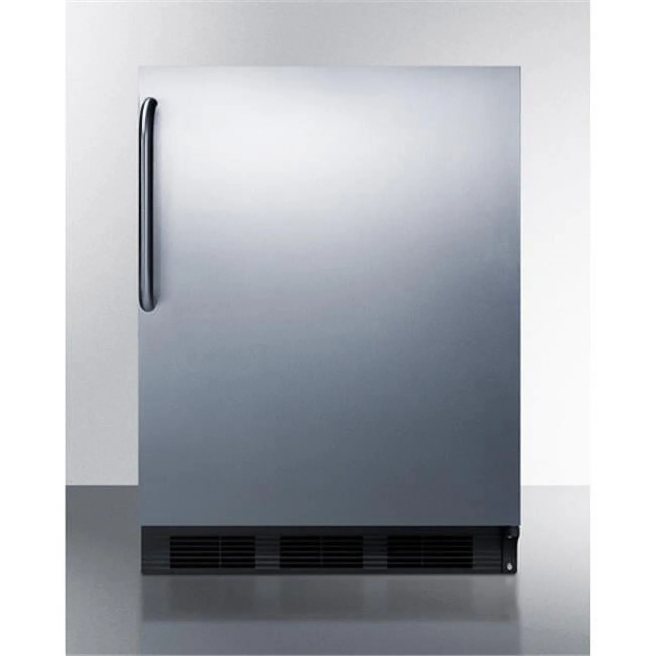 33.25 x 23.63 x 23.5 in. Built-In Undercounter Refrigerator-Freezer, Black Cabinet