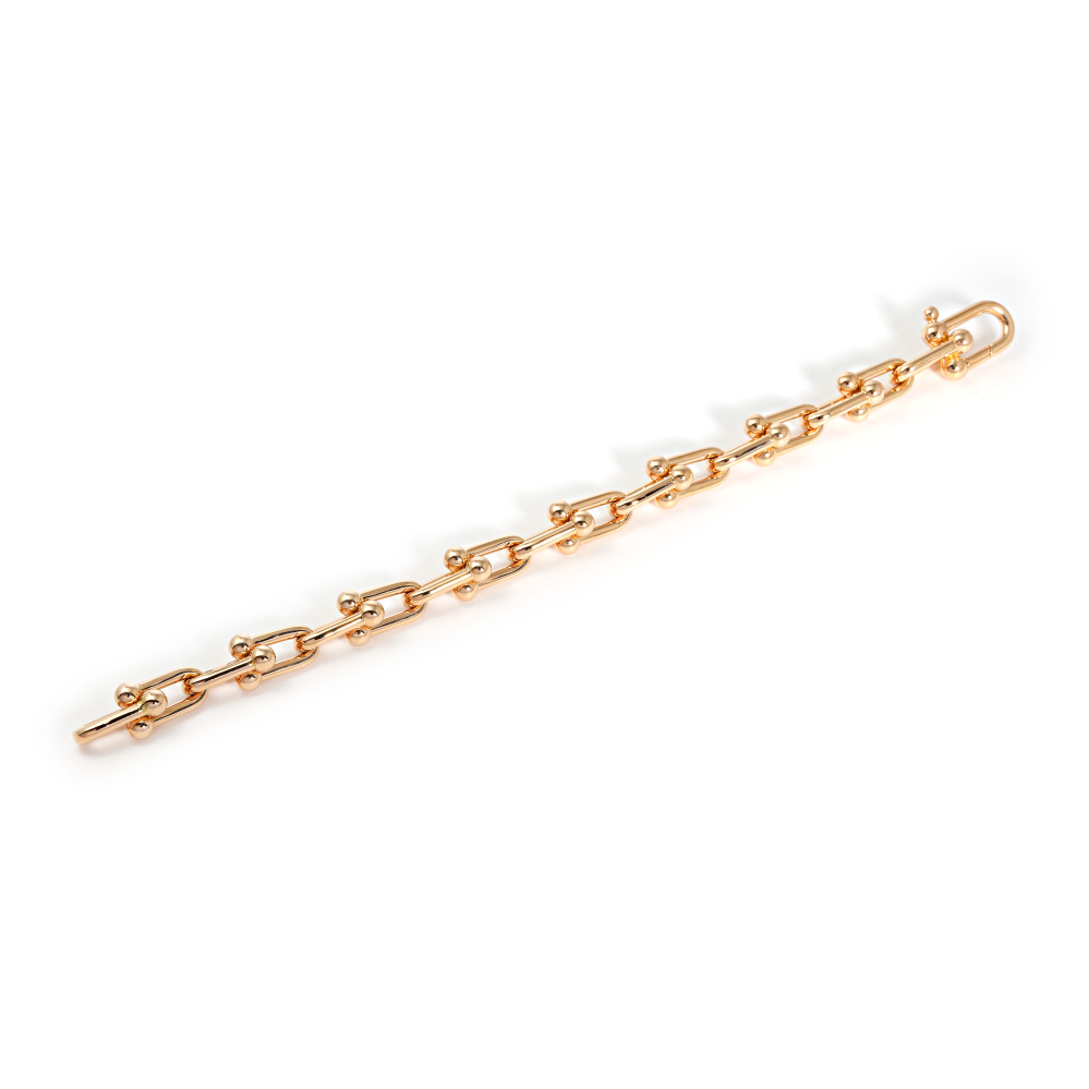 Tiffany & Co. Hardware Link Bracelet 18K Rose Gold 70881586