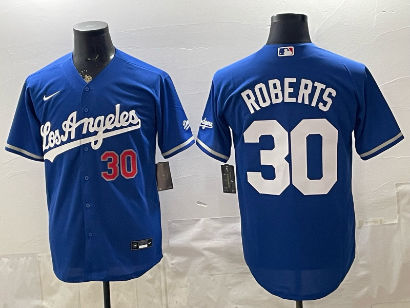 Men's Los Angeles Dodgers Dave Roberts #30 Royal Alternate Limited Jersey