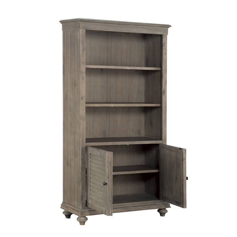 Lexicon Cardano Wood Bookcase in Driftwood Light Brown