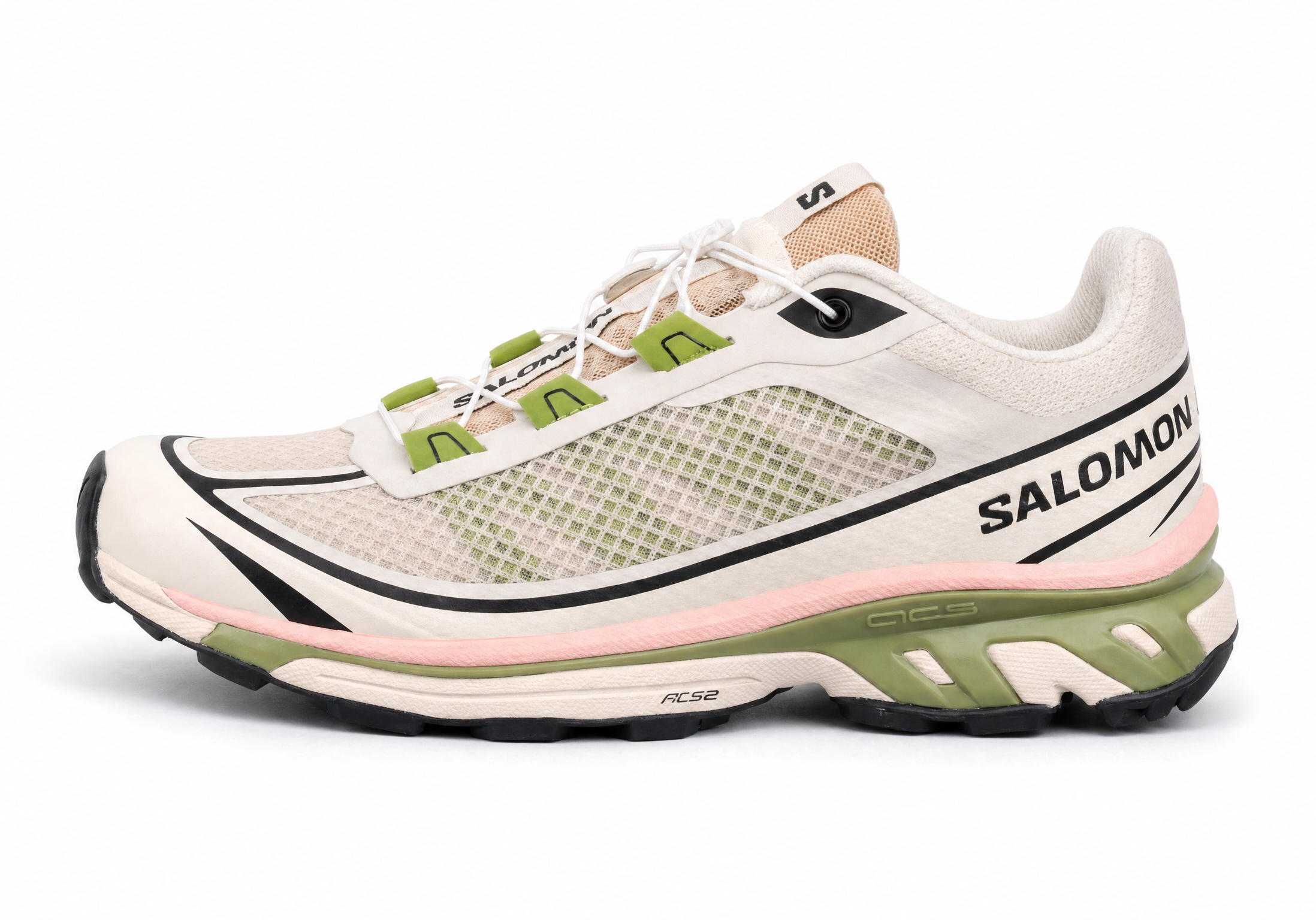 Salomon XT-6 FT Beige Green' sports running shoes L41742400