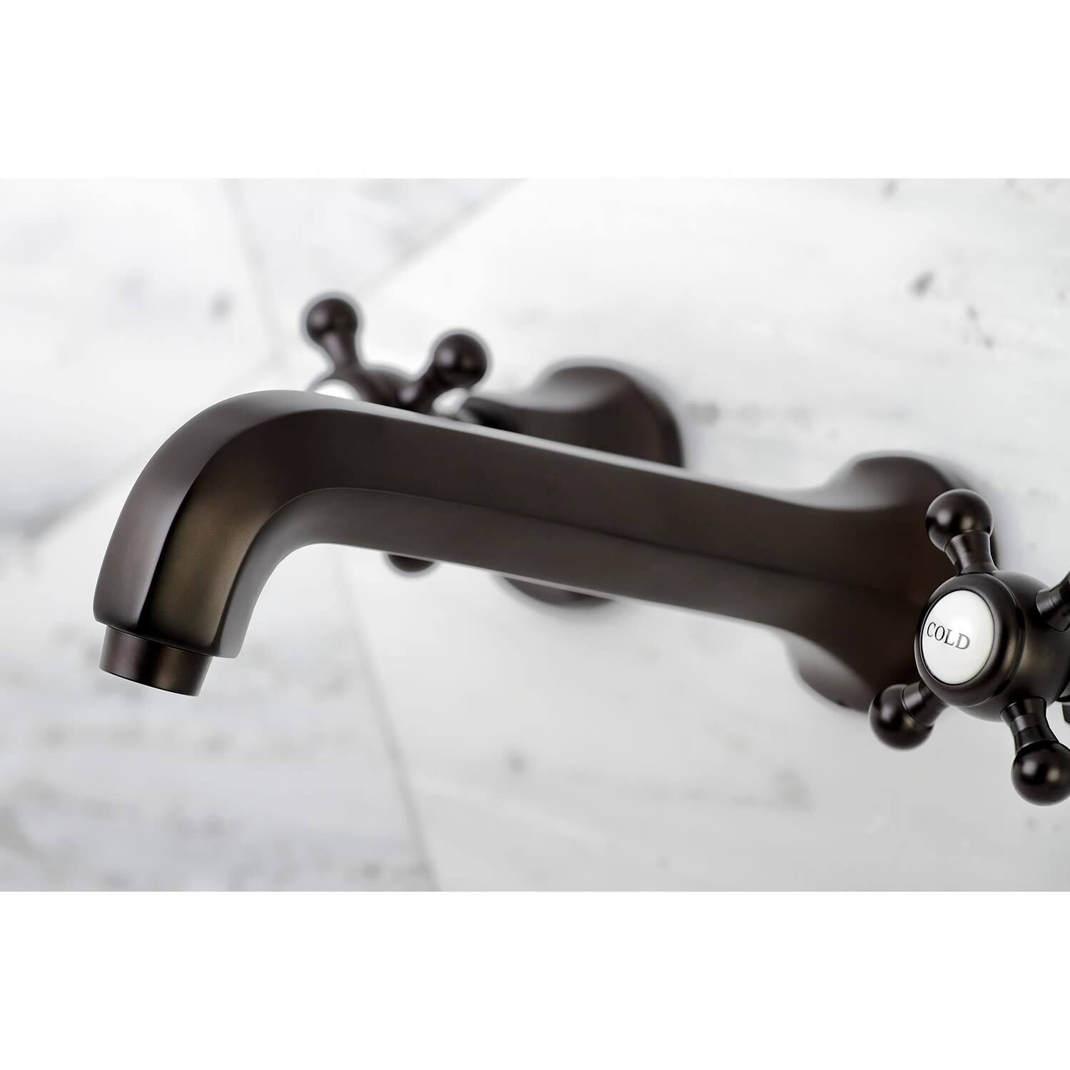 Kingston Brass KS4025BX Metropolitan 2-Handle Wall Mount Tub Faucet, Oil Rubbed Bronze