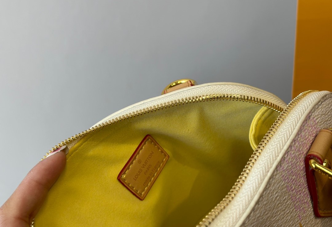 Louis Vuitton Alma Bb Damier Canvas Peach 23Cm N40516