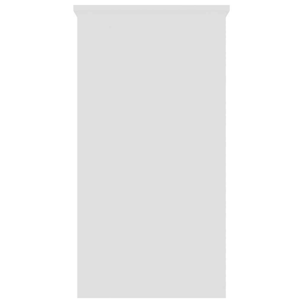 vidaXL Desk White 31.5x22x15.7x22x29.5x22 Chipboard