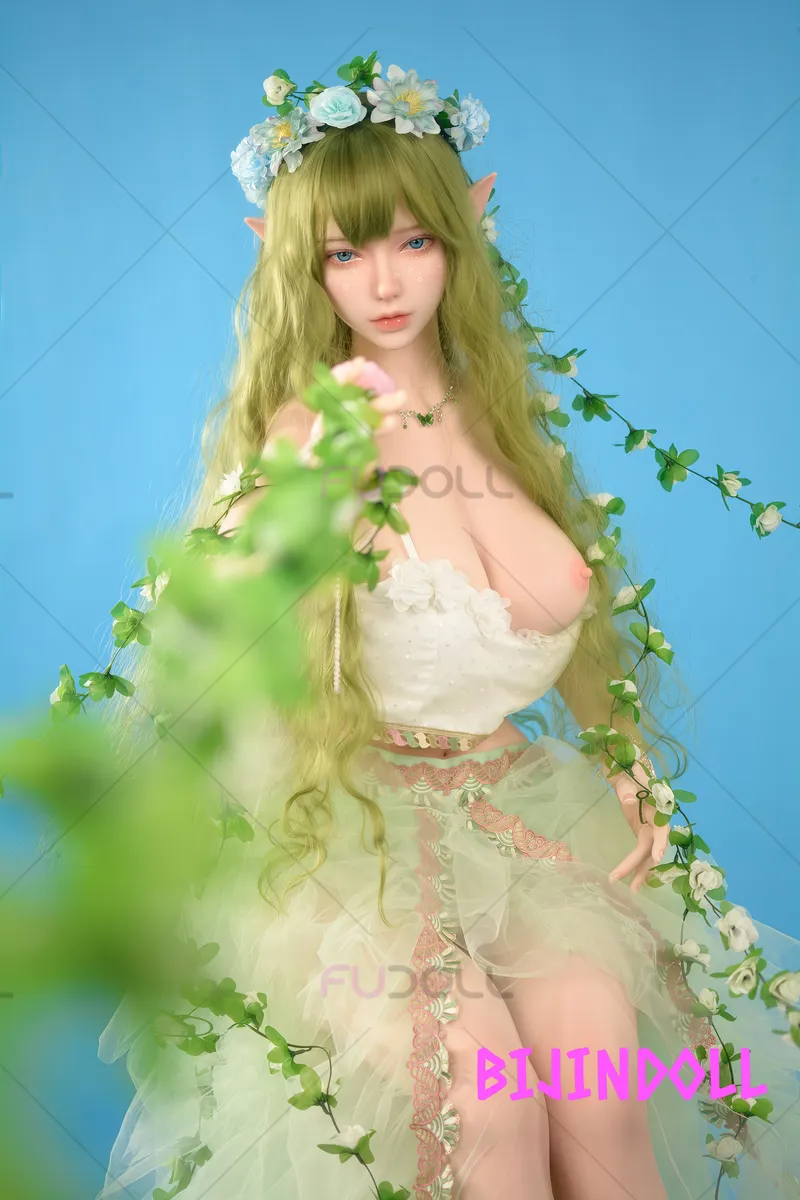 FUDOLL 169cm D-cup Silicone Sex Doll Alita with ROS Head Elf