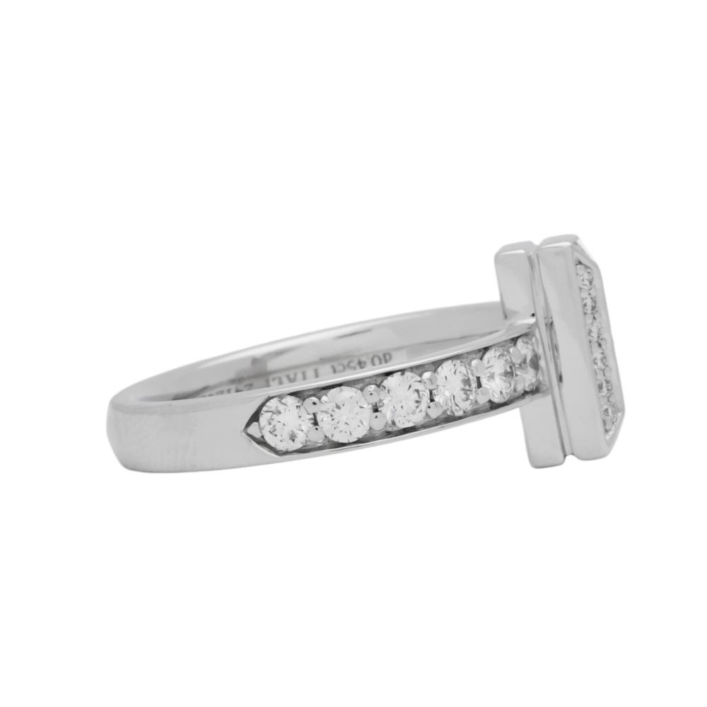 Tiffany & Co. Tiffany T Ring 18K White Gold Diamond 73126002