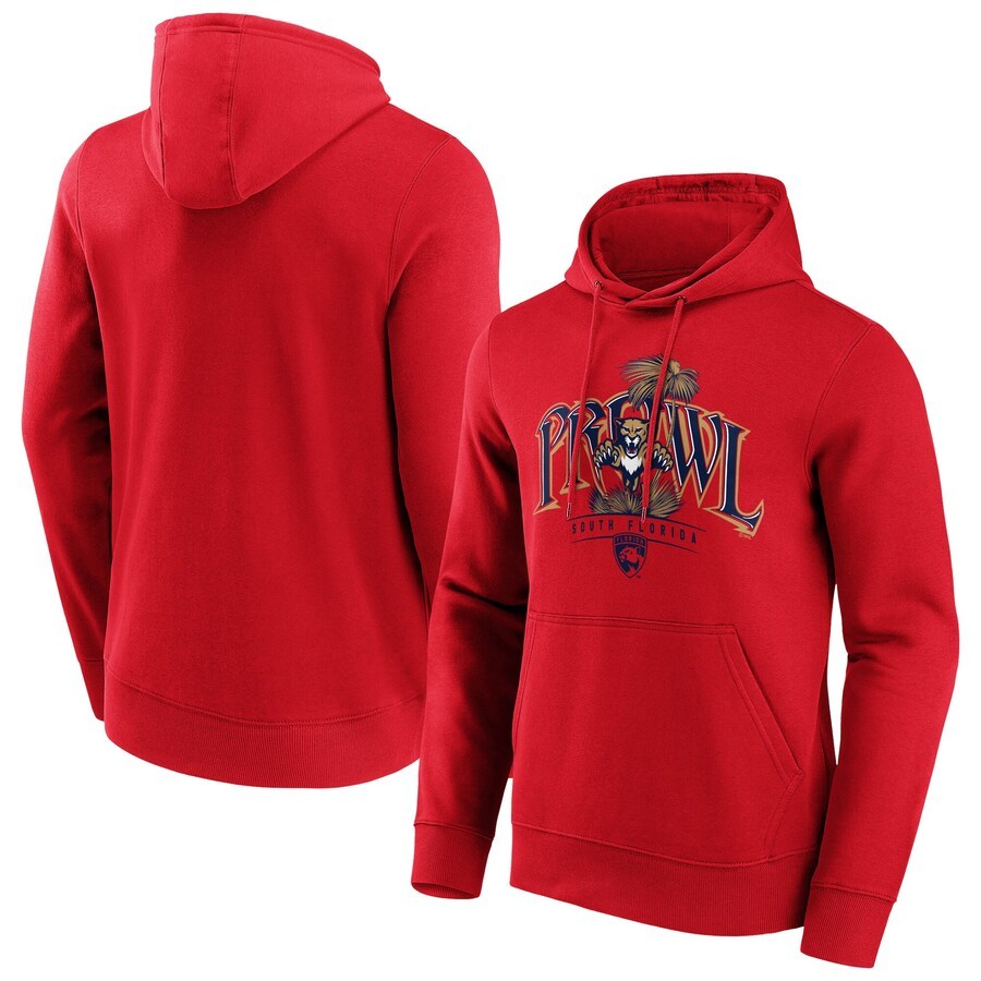 Men's Florida Panthers Fanatics Branded Hometown Graphic Hoodie - Red