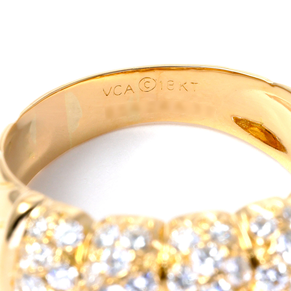 Van Cleef & Arpels Diamond K18 Yellow Gold Ring