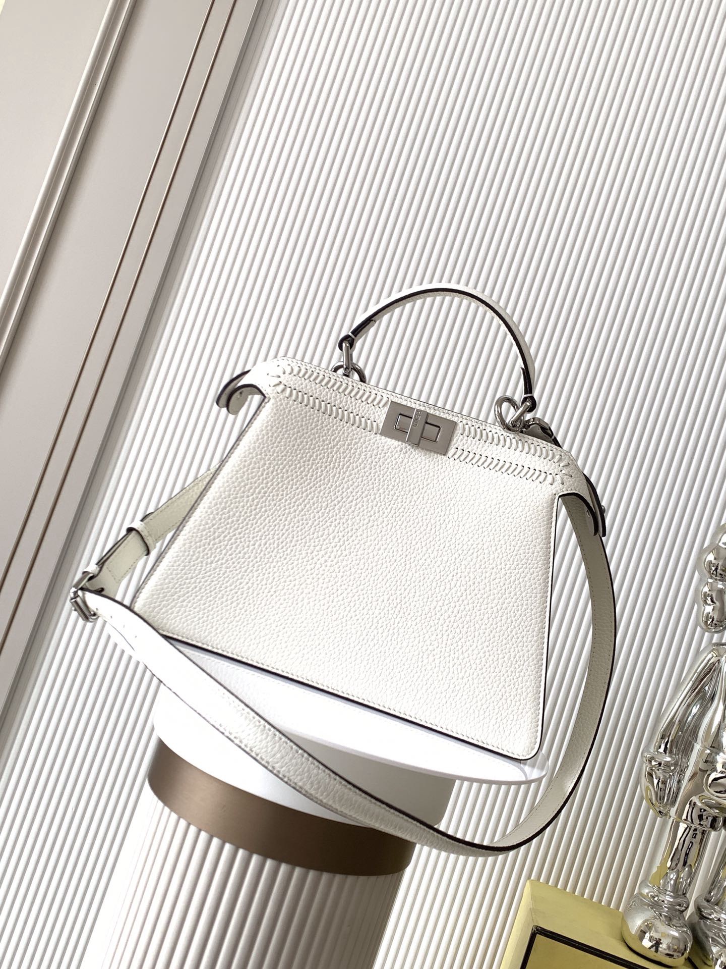 Fendi Peekaboo ISeeU Petite White