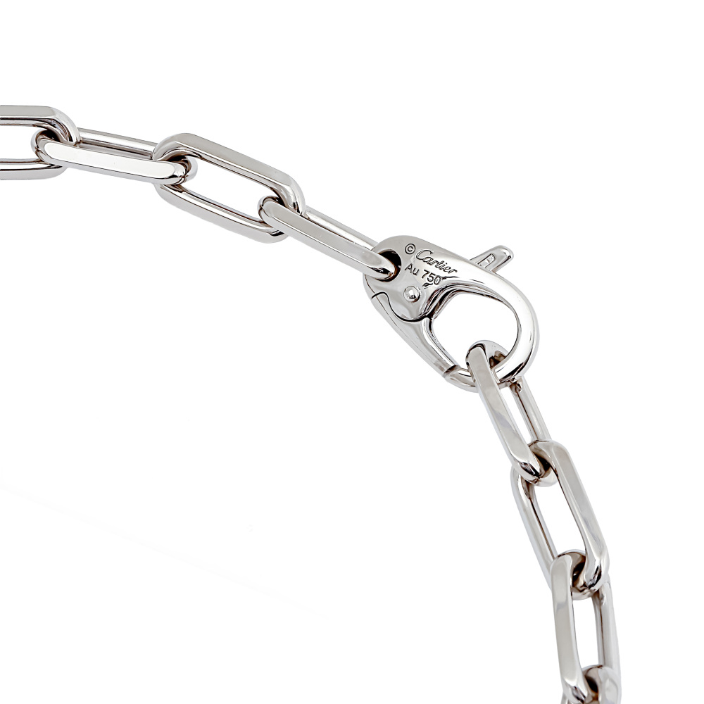 Cartier Santos Necklace 18K White Gold B7009100