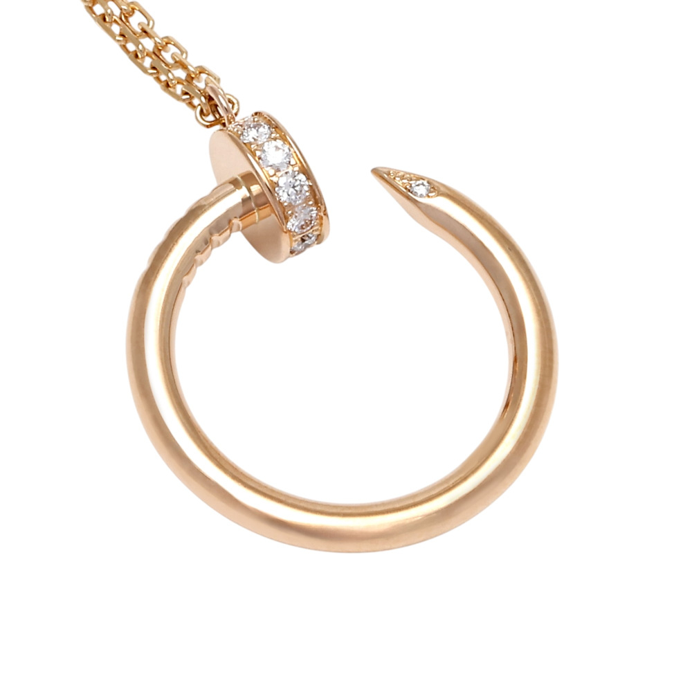 Cartier Juste un Clou Necklace 18K Rose Gold Diamond B7224887