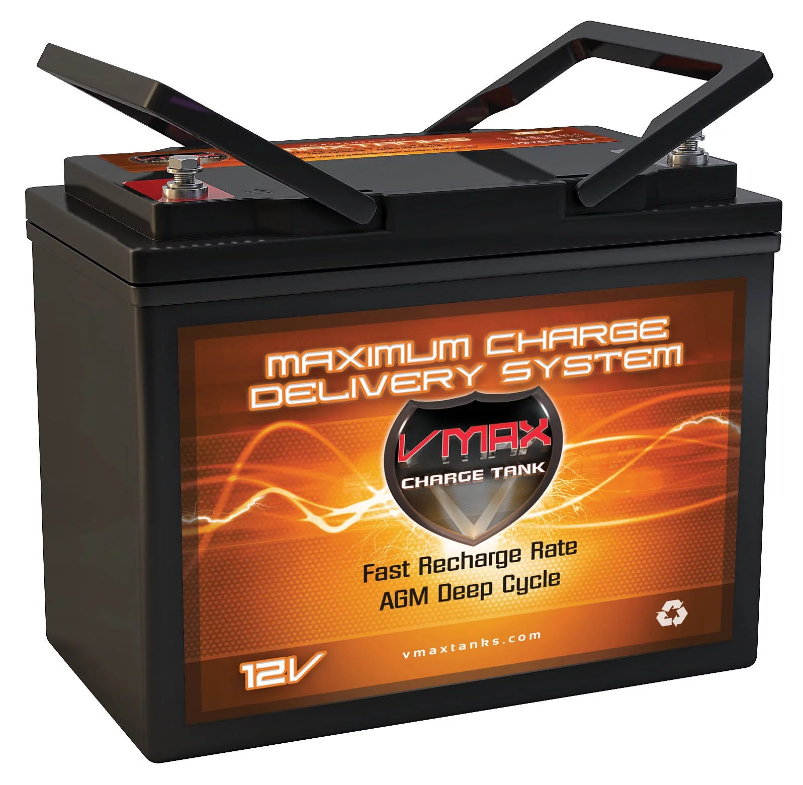 QTY 2 VMAXMB96 AGM Group 22 Deep Cycle Battery Replacement for IMC Hartway Mystere PF5, Forsa H10R 12V 60Ah Wheelchair Battery