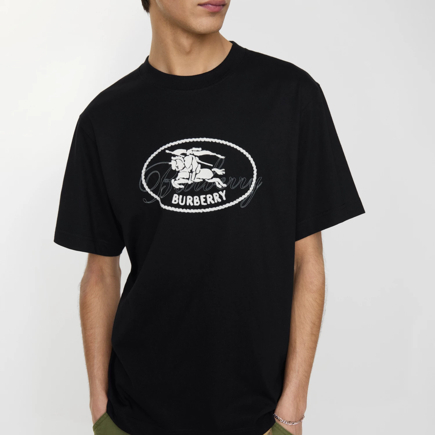 BURBERRY Knight Stamp Cotton T-shirt