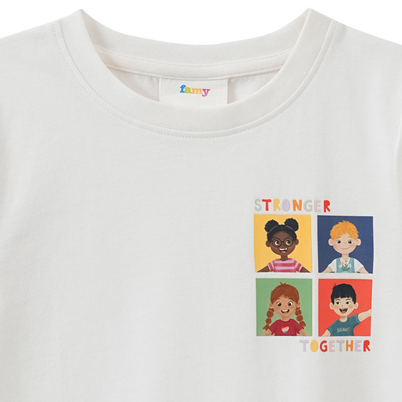 Famy Kinder T-Shirt mit Message-Print