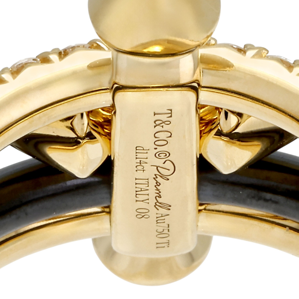 Tiffany & Co. Titan By Pharrell Williams Ring 18K Yellow Gold Diamond 73468558
