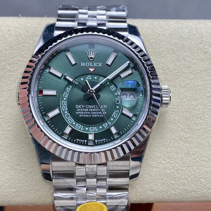 Rolex Sky-Dweller 42mm Stainless Steel Green Dial