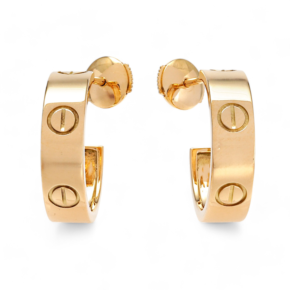 Cartier Love Earrings 18K Yellow Gold B8022500