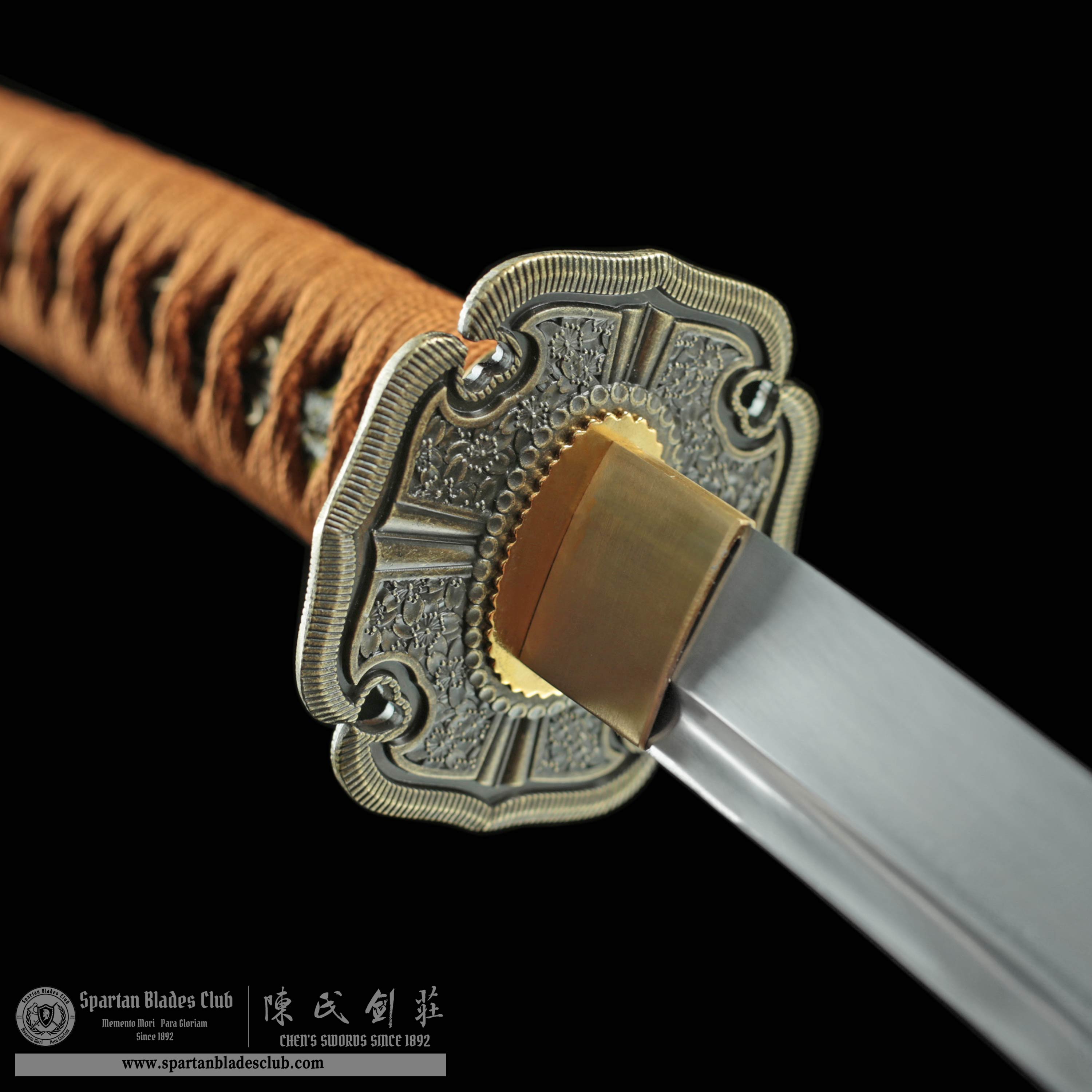 *TK33* Golden Samurai Tachi（金武太刀） - T10 Steel - Exquisite Nickel Alloy Mountings - 104cm (40.94 inches) - Spartan Blades Club - Spartan Blades Club - 陳氏劍莊1892