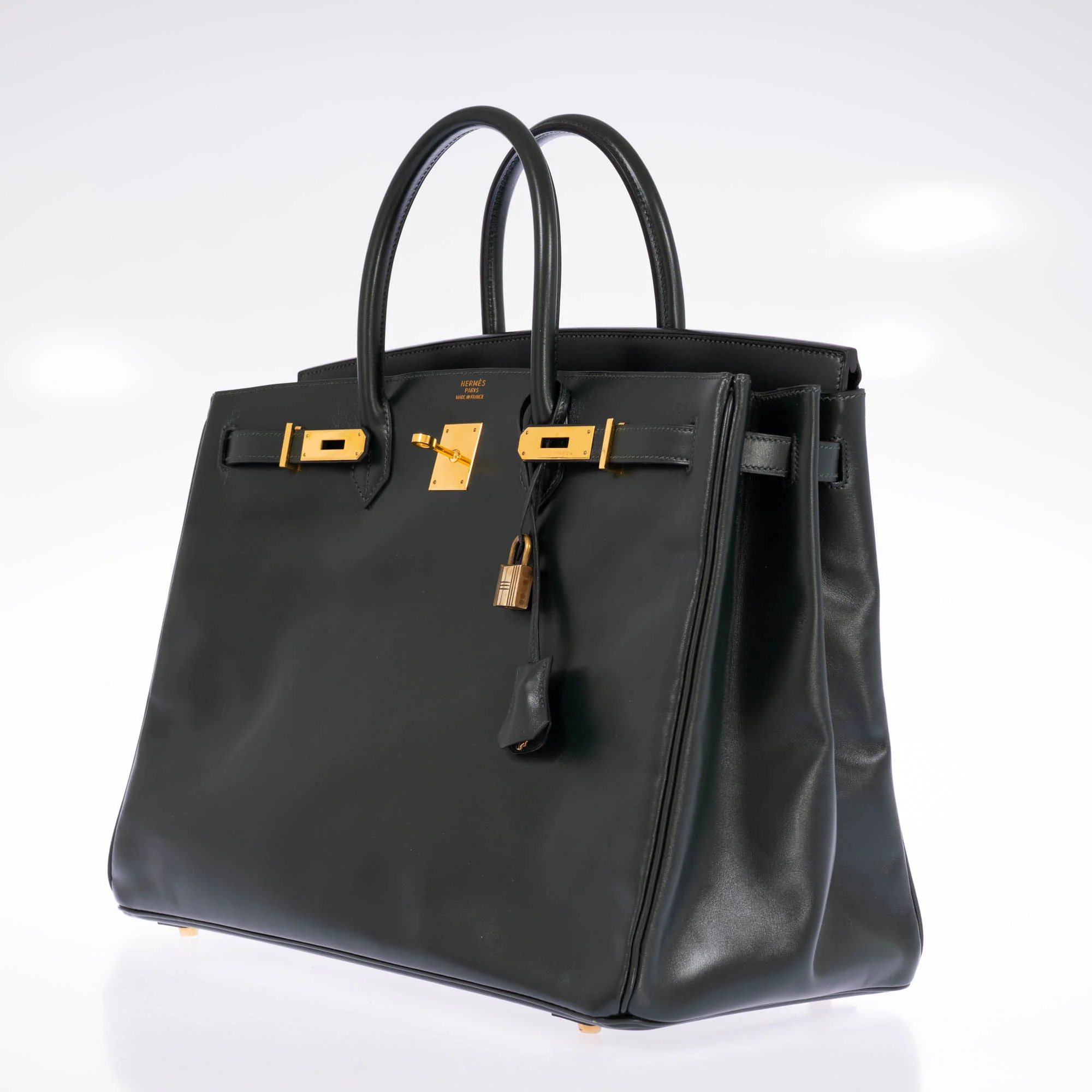 Hermès Birkin 40 Vert Anglais Box Calf Gold Hardware