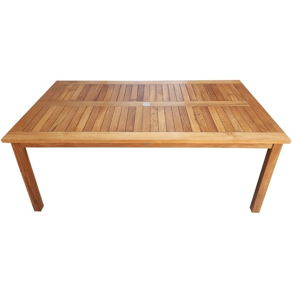 Chic Teak Maldives Rectangular Teak Wood Bistro Bar Table,63 x 35 inch (table only)