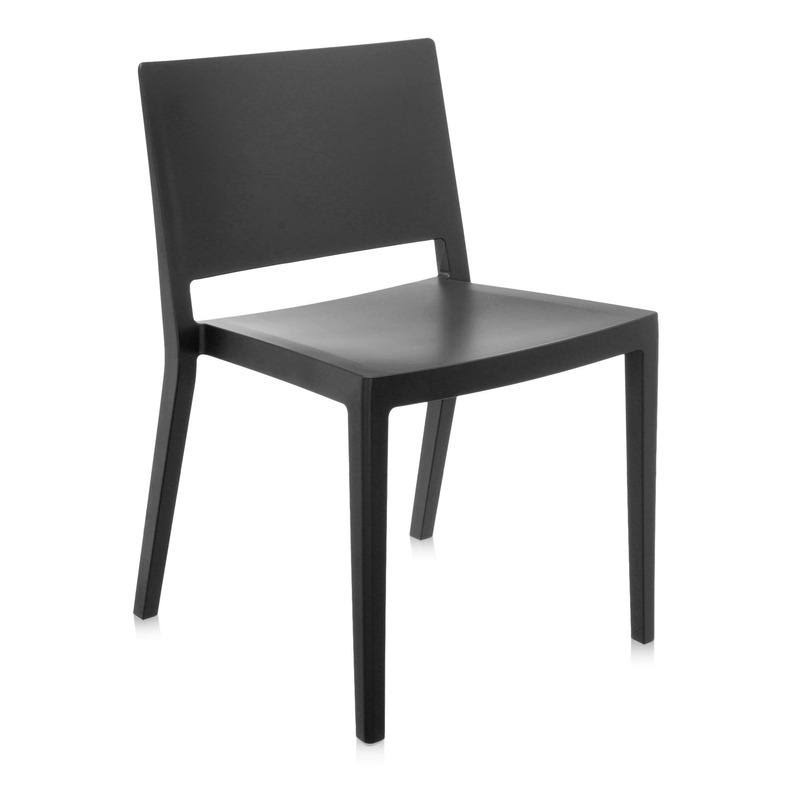 Kartell Lizz Chair - Set of 2, Matte Grey Matte Grey - [Side Chairs]