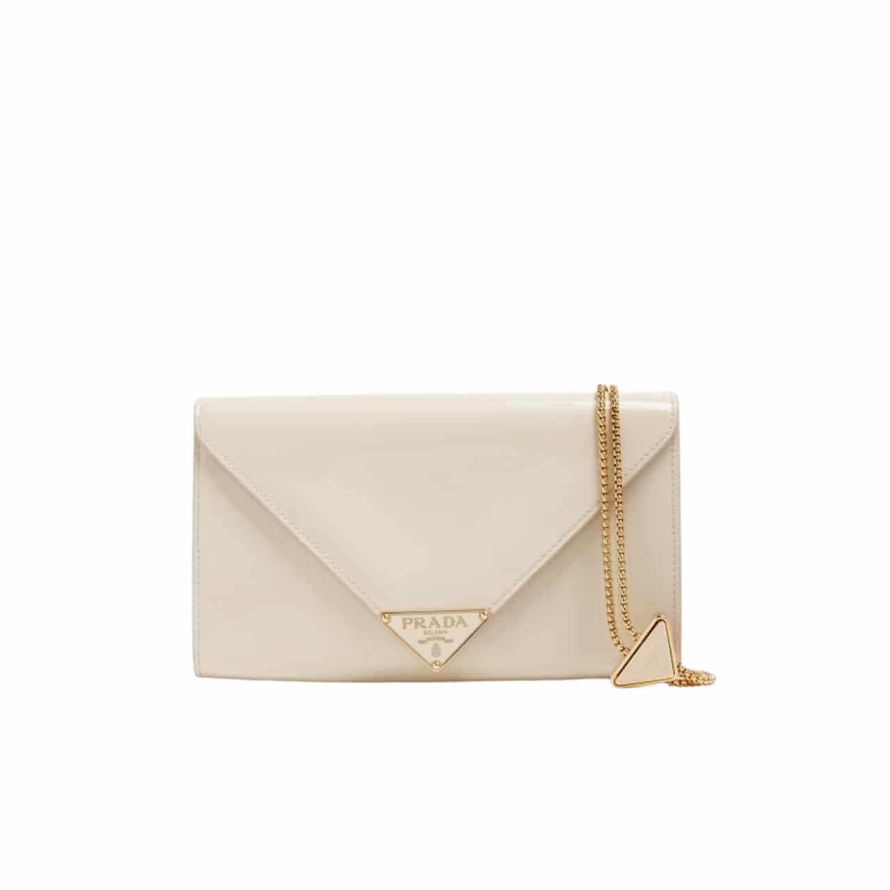 Prada Patent Leather Mini Bag White 20Cm