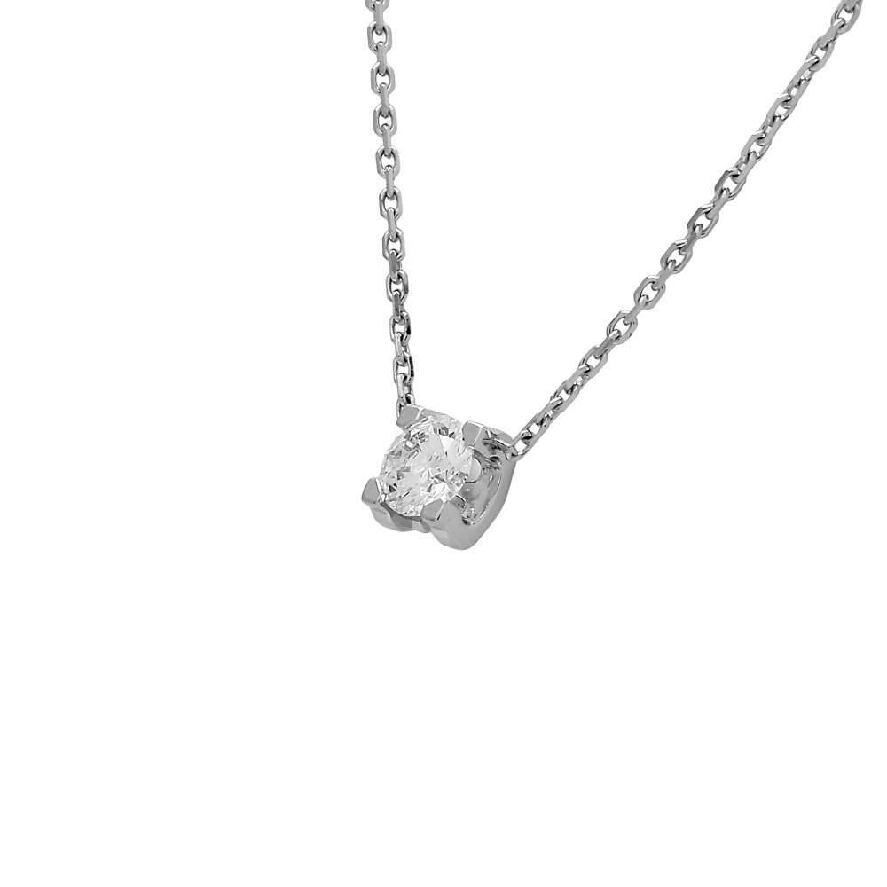 Cartier C Do Necklace 18K White Gold Diamond N7405500