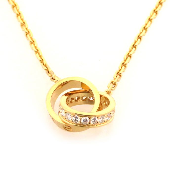Cartier Love Babyla Necklace 18K Yellow Gold Diamond