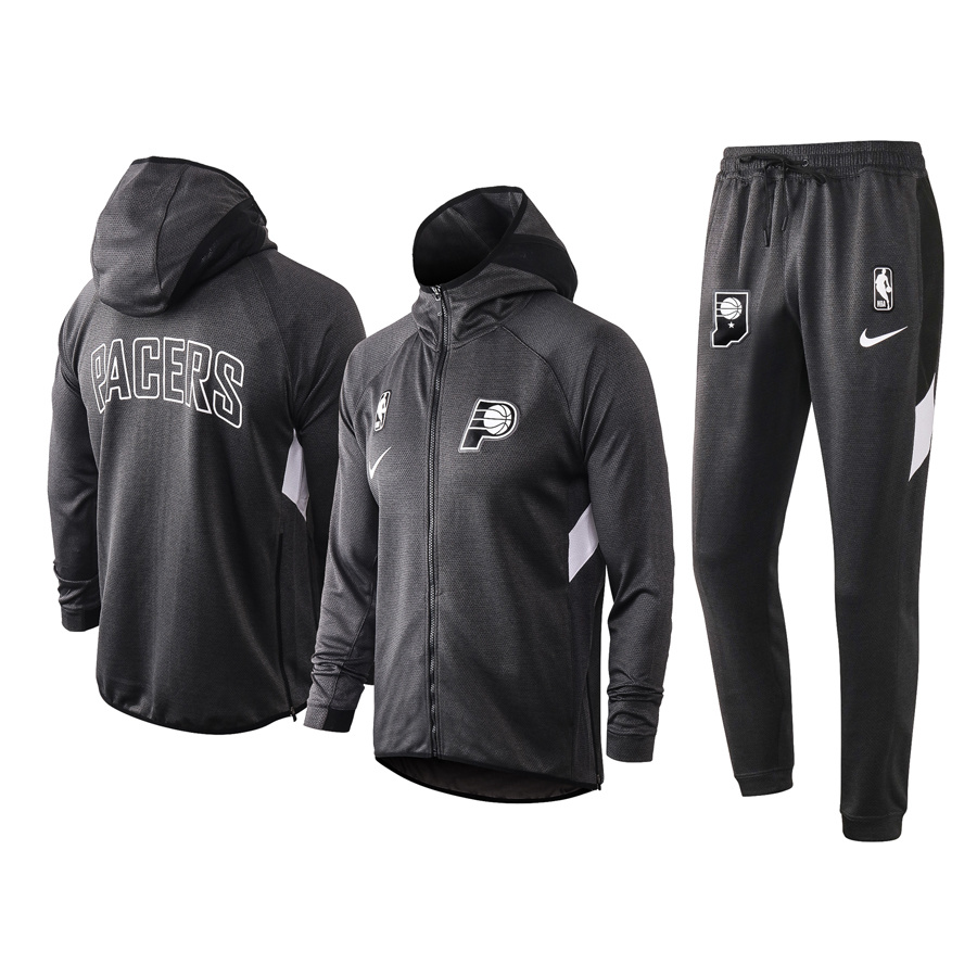Men's Indiana Pacers 2019/20 Showtime Full-Zip Therma Flex Performance Hoodie