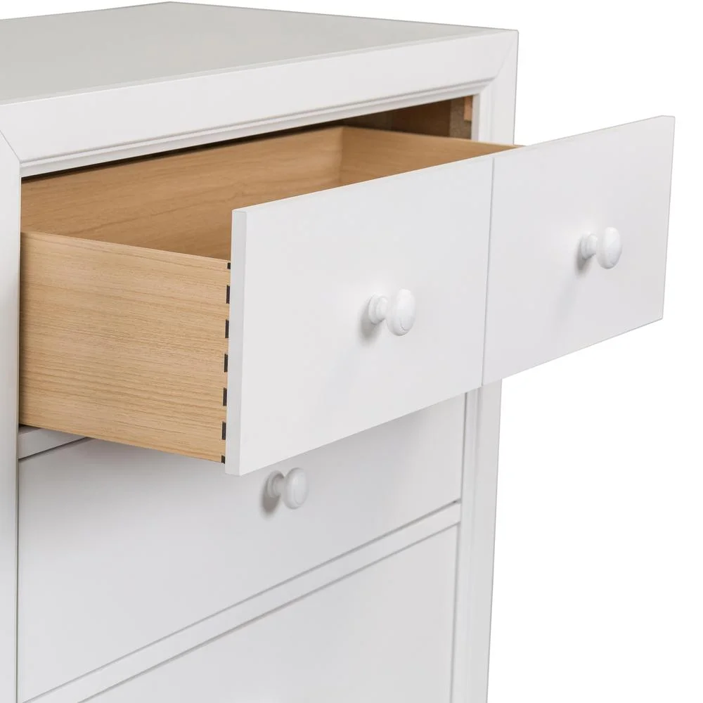 Cottage View White 5 Drawer Chest
