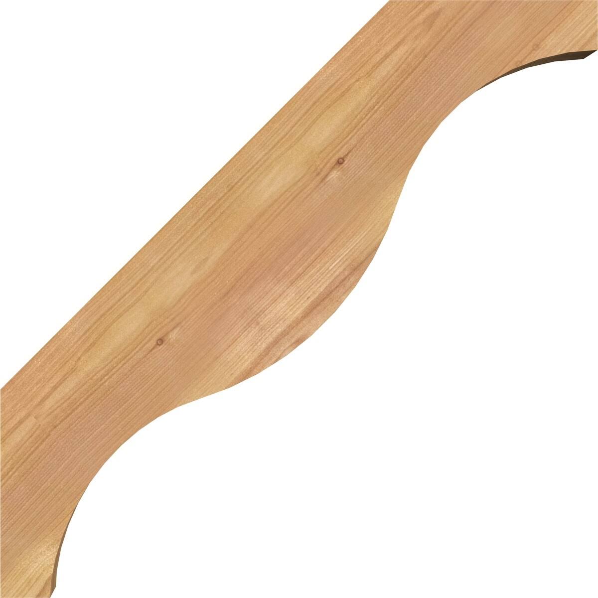 3 1/2x22W x 24x22D x 28x22H Funston Smooth Brace, Western Red Cedar
