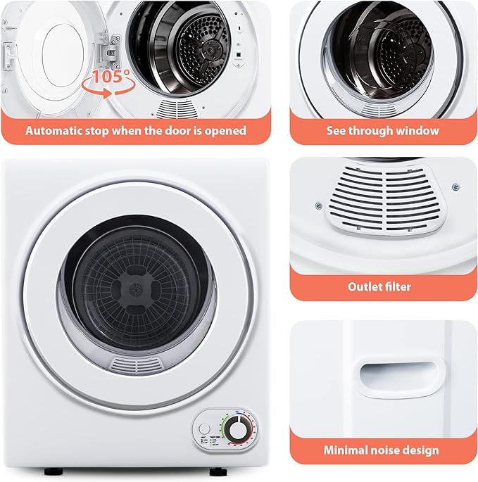 110V Portable Clothes Dryer for Apartment,RVs,Dorms