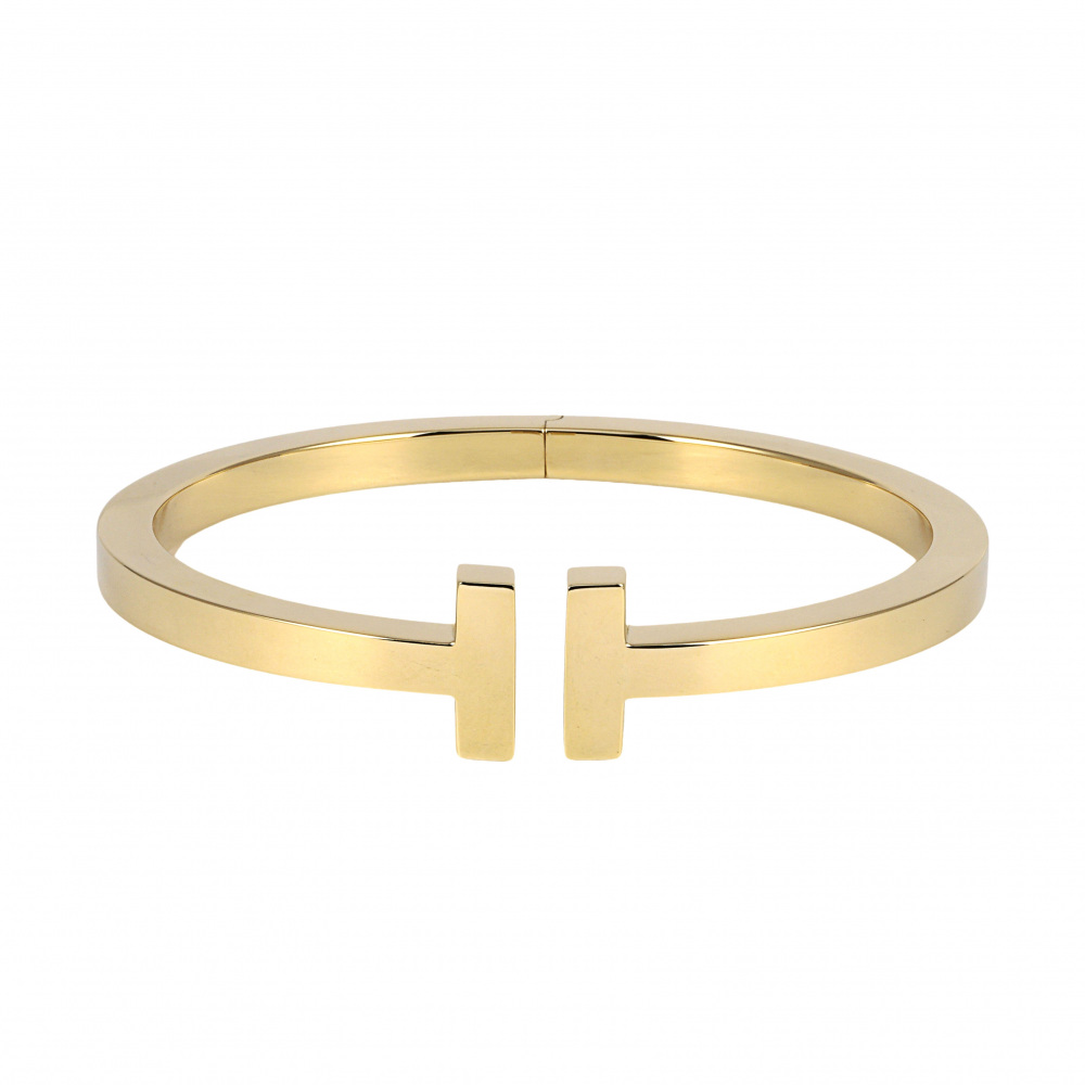 Tiffany & Co. Tiffany T Square Xl Bracelet 18K Yellow Gold 6001073
