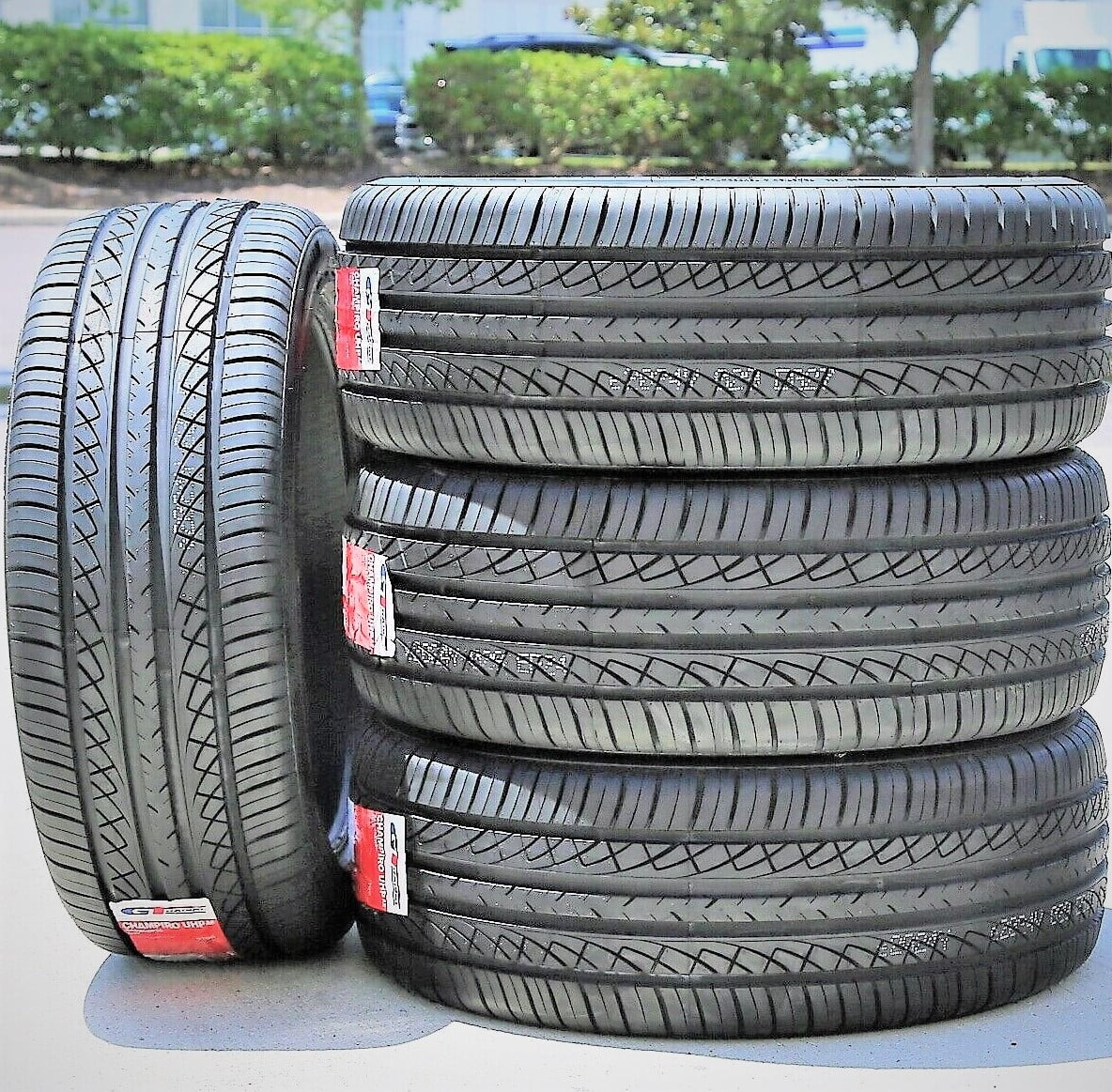 Set of 4 (FOUR) GT Radial Champiro UHP A/S 235/45R17 ZR 97W XL AS High Performance Tires Fits: 2004-06 Acura TL Base, 2007-08 Acura TL Type-S