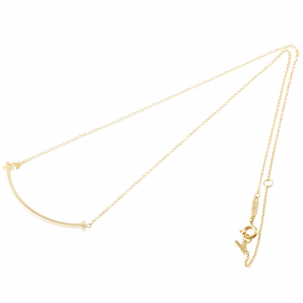 Tiffany & Co. Tiffany T Smile Necklace 18K Yellow Gold