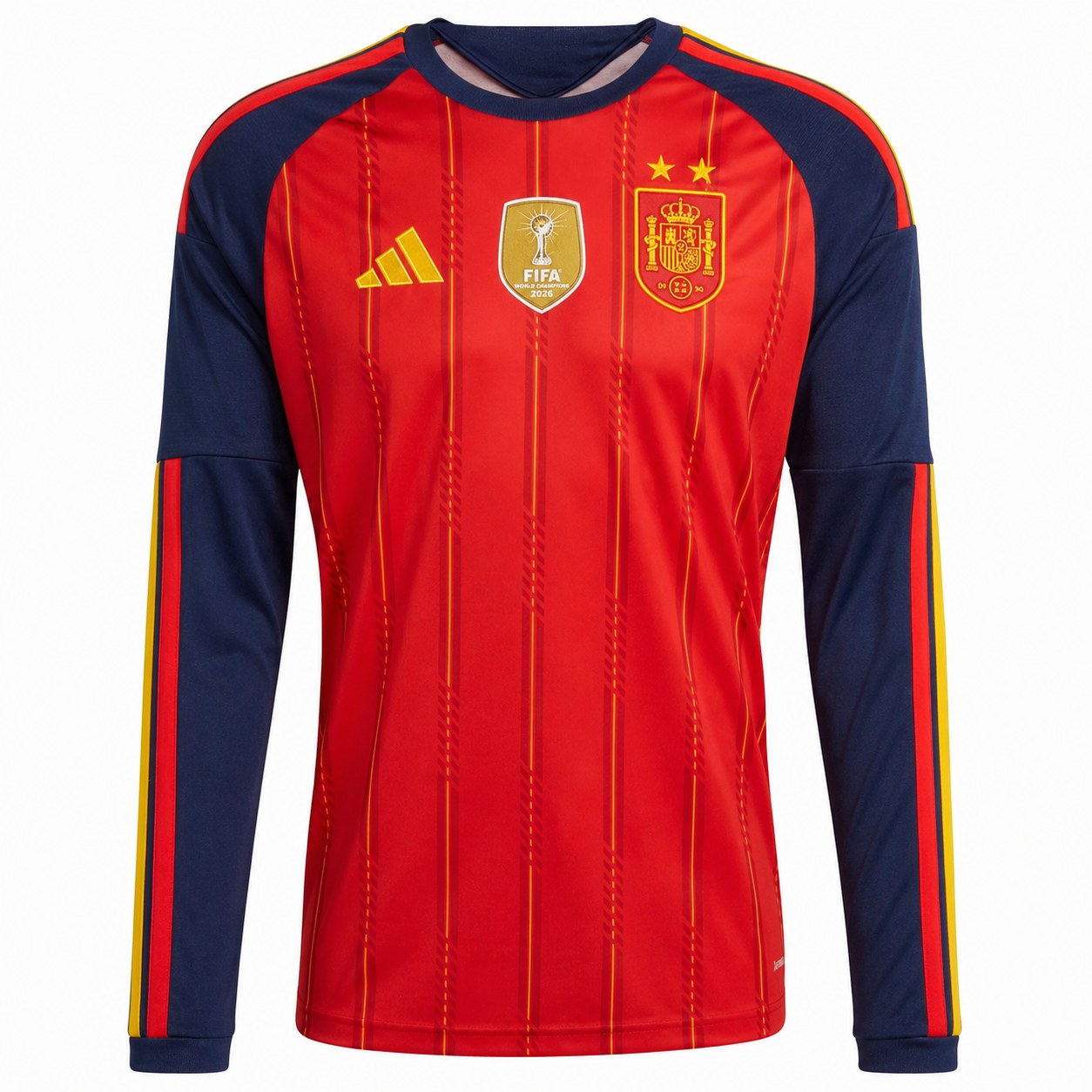 2026 Spanish fan edition championship 2-star long sleeved home jersey