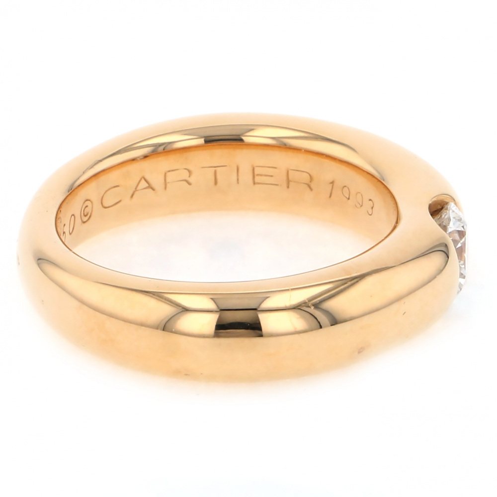 Cartier Yellow Gold Diamond Ring #51 K18YG