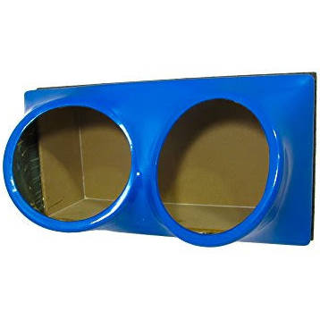 Fibropro Dual 12x22 Sealed Subwoofer Speaker Box Enclosure with Fiberglass Face Plate (Yellow)