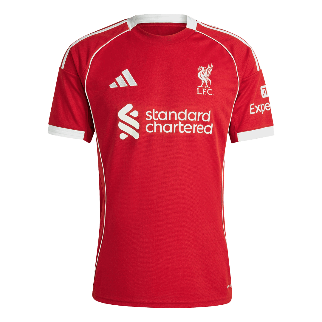KERKEZ #6 Liverpool Home Soccer Jersey 2025/26
