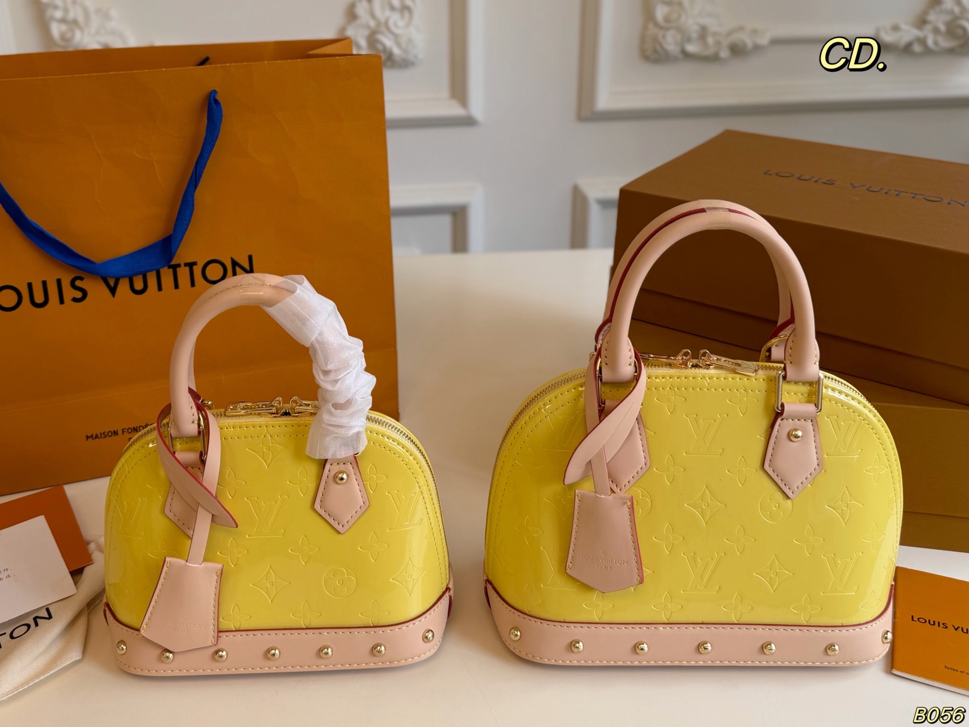 Louis Vuitton Alma patent leather shell bag - cnluxepick