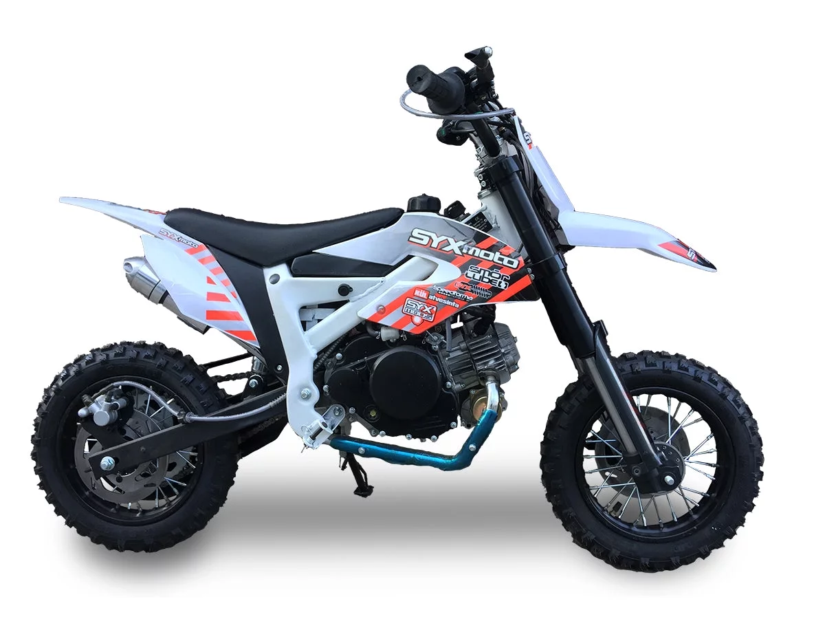 SYX MOTO Tearoff SZ 60cc 4 Stroke Gas Powered Kids Dirt Bike, Electric Start, Red, Brand New