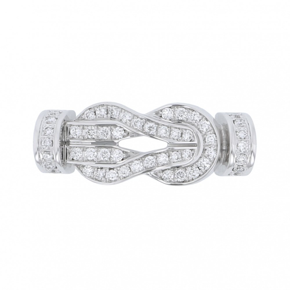 FRED Chance Amphini Eight Degree Zero Mm Full Diamond Accessory 18K White Gold 0B0112