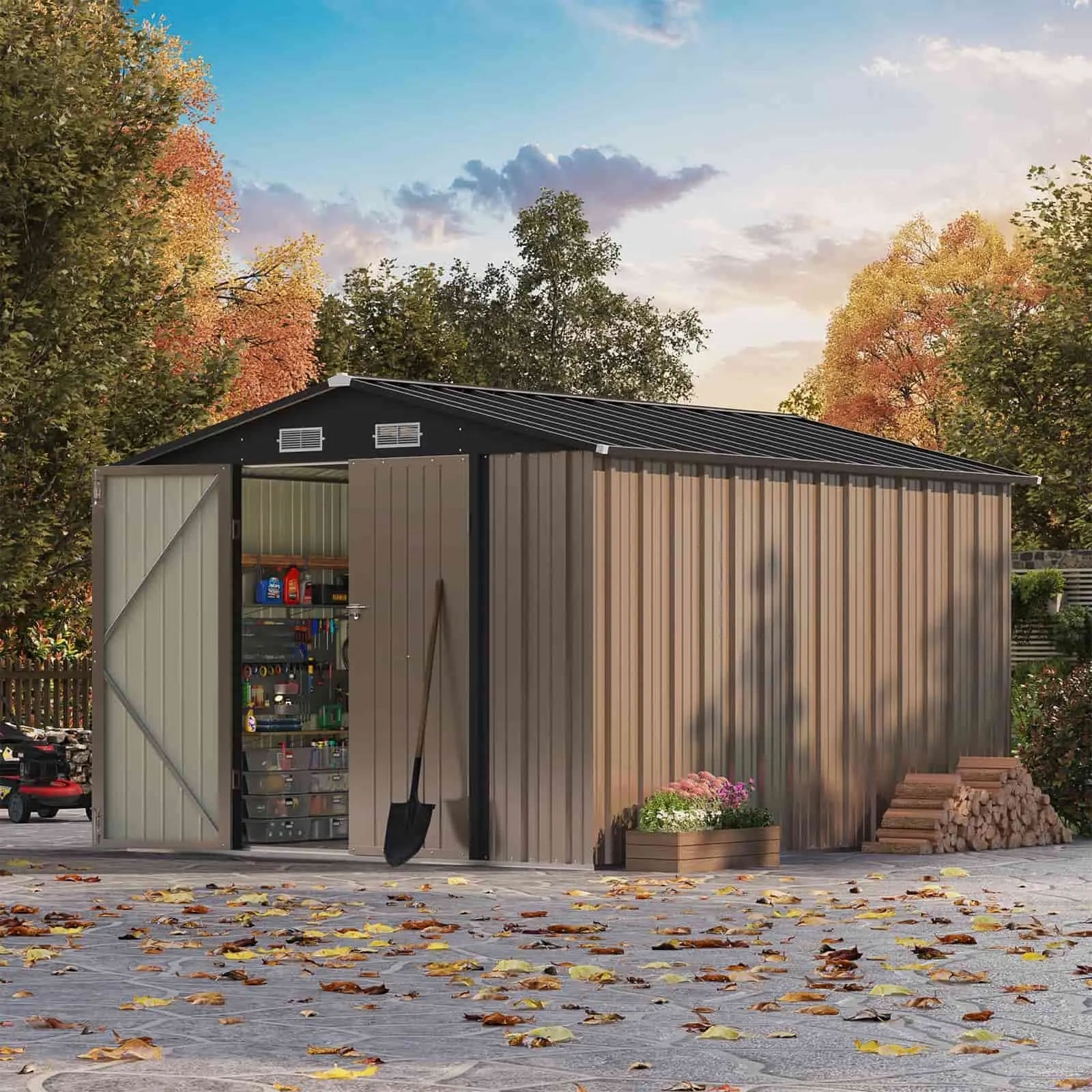 Patiowell 8x12 Metal Shed Pro