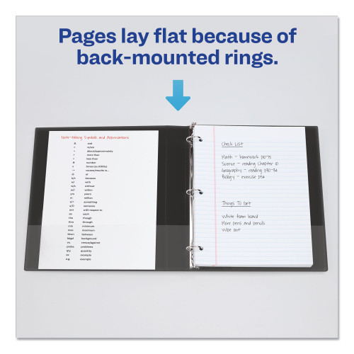 Avery Economy View Binder with Round Rings , 3 Rings, 0.5