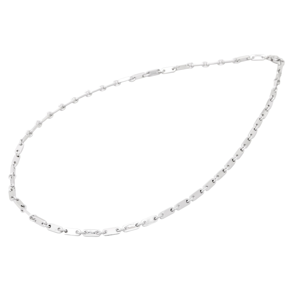 Cartier Figaro Necklace 18K White Gold