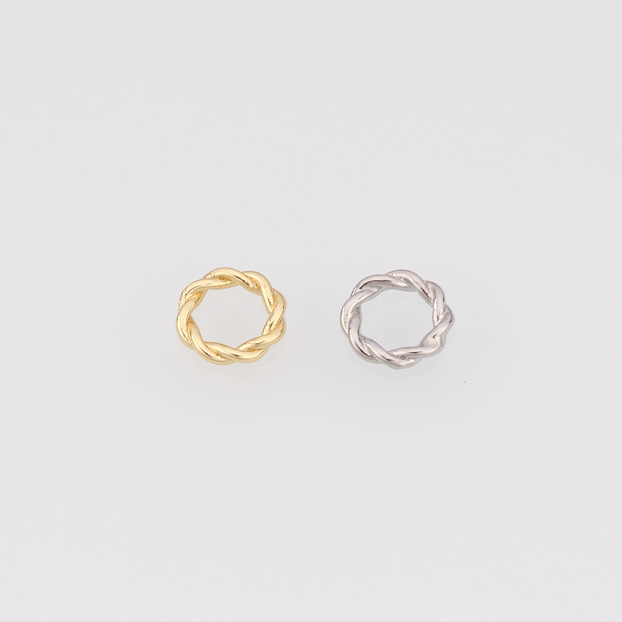 20Pcs 18K Gold Filled Spiral Beads,Twist Bead,Gold Knot Spacer Beads,DIY Jewelry Making Supply