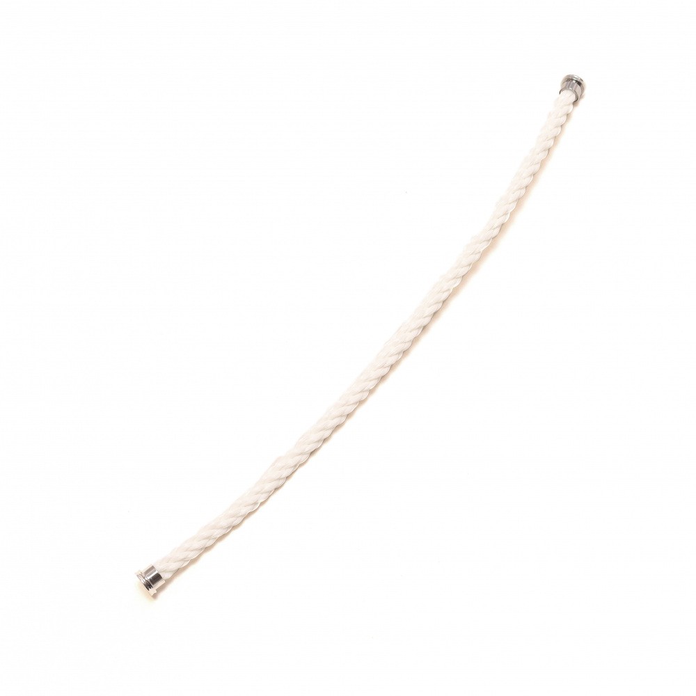 FRED Force 10 (lm) Cable White 17 Jewelry Parts Mens Accessory 18K White Gold