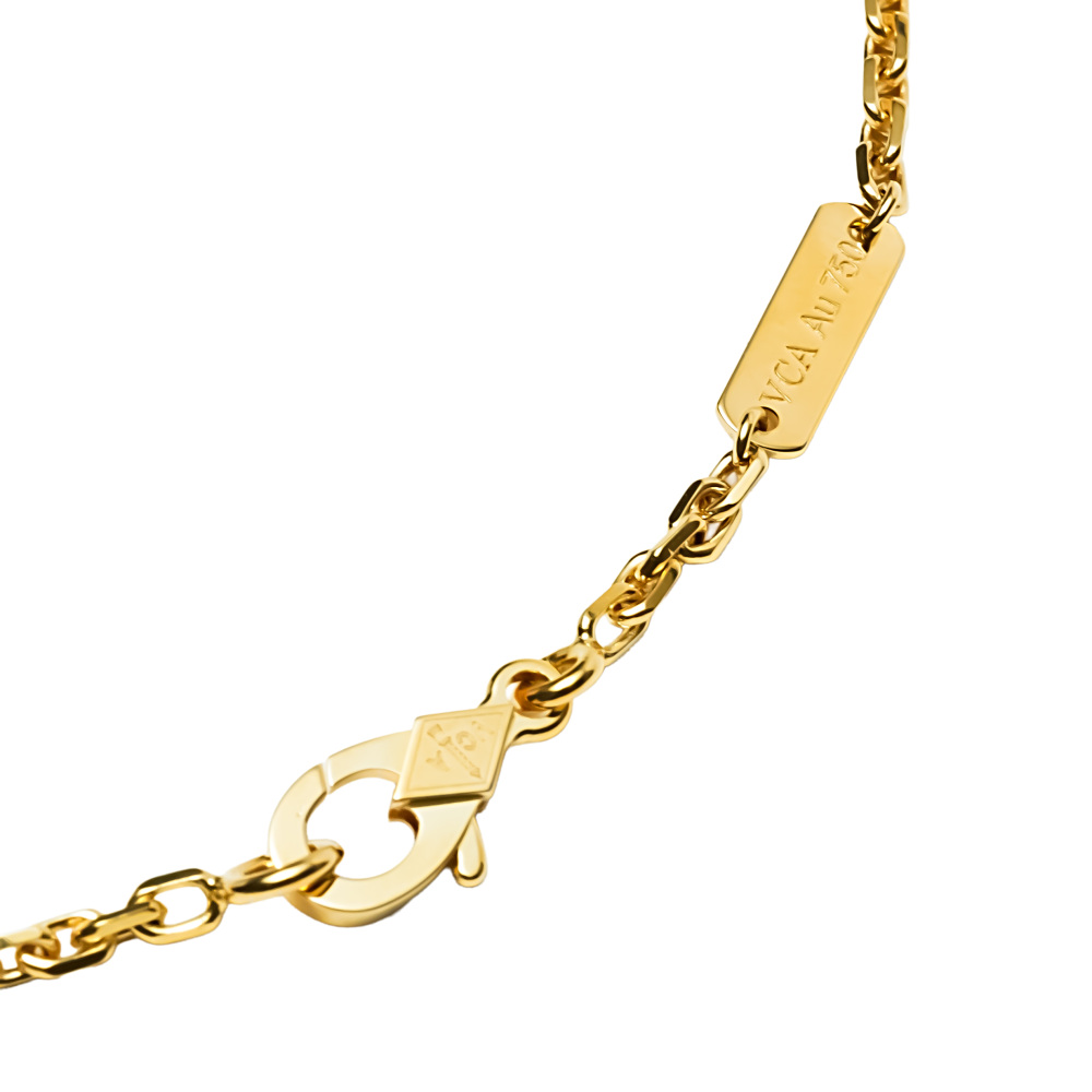 Van Cleef & Arpels Byzantine Alhambra Necklace 18K Yellow Gold VCARD38900