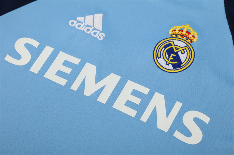 2005/06 Real Madrid Retro Short Sleeves Training Jersey - Blue 4